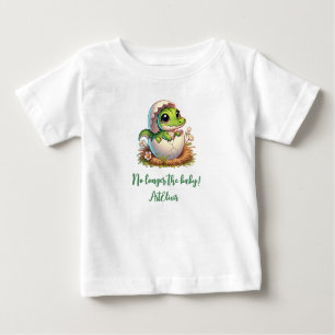 Cute Kawaii Baby Alligator Hatching Baby Shower  Baby T-Shirt