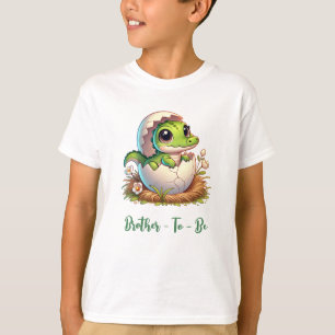 Cute Kawaii Baby Alligator Hatching Baby Shower  T-Shirt