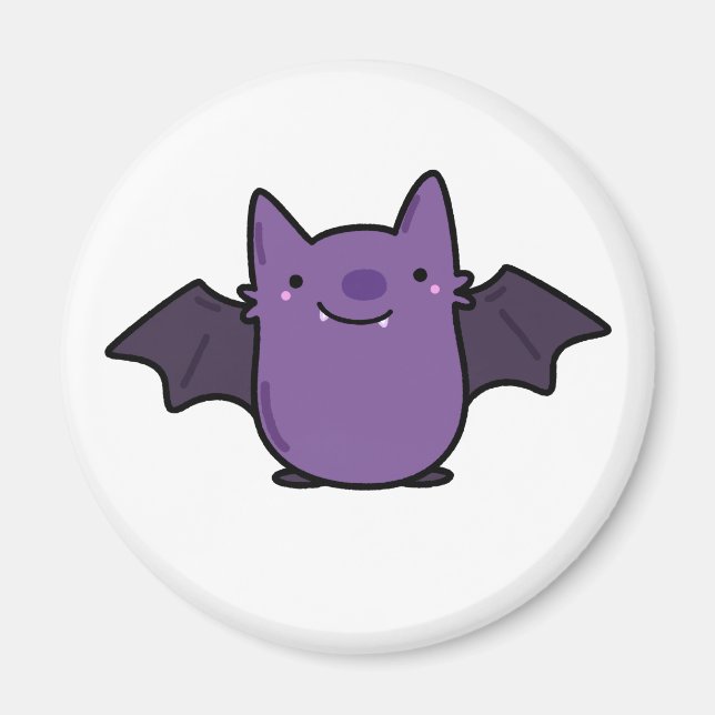 Cute Kawaii Baby Bat Magnet (Front)