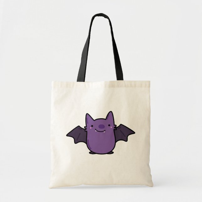 Cute Kawaii Baby Bat Tote Bag (Front)