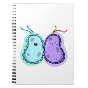 Cute Kawaii Bacteria Notebook