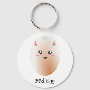 Cute kawaii bad egg keychain