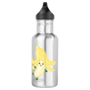 Cute kawaii banana cartoon 532 ml water bottle