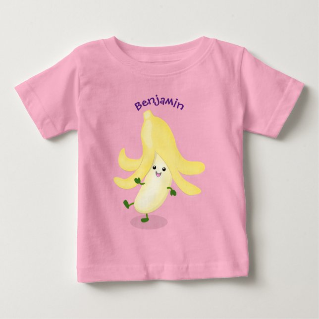 Cute kawaii banana cartoon baby T-Shirt (Front)