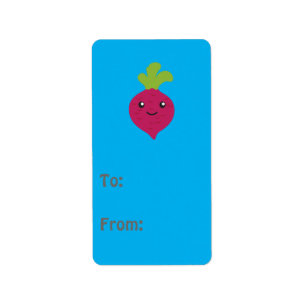 Cute Kawaii Beet Label
