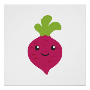 Cute Kawaii Beet Poster