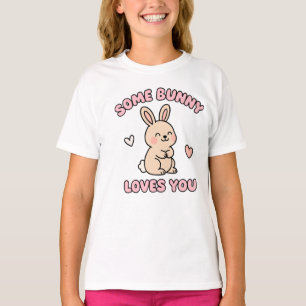 Cute Kawaii Bunny Love – Adorable Pastel Animal  T-Shirt