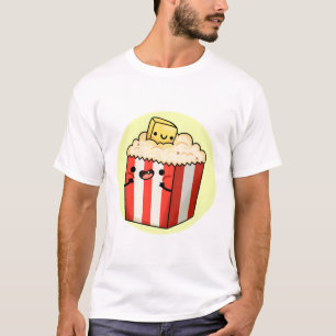 Cute Kawaii Buttered Popcorn T-Shirt