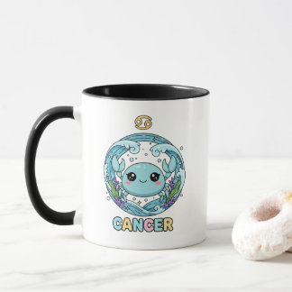 Cute Kawaii Cancer Zodiac Sign Mug