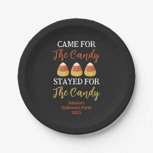Cute Kawaii Candy Corn Halloween Costume Party Paper Plate
