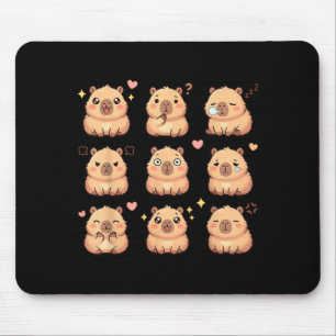 Cute Kawaii Capybara Chibi Animal Lovers Kids Girl Mouse Pad