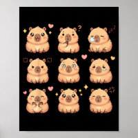 Cute Kawaii Capybara Chibi Animal Lovers Kids Girl