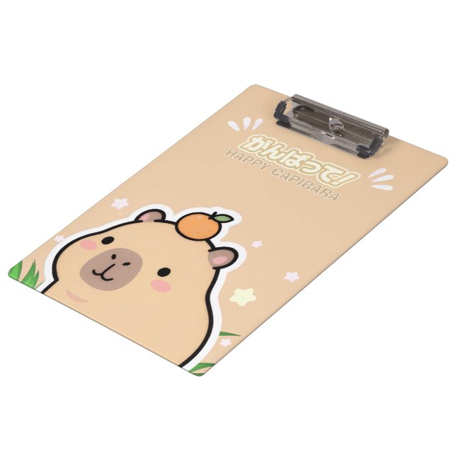 Cute Kawaii Capybara  Clipboard (Angled)