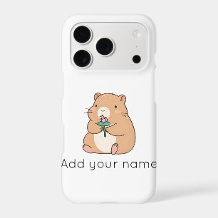 Cute Kawaii Capybara Holding Pink Lotus Flower 