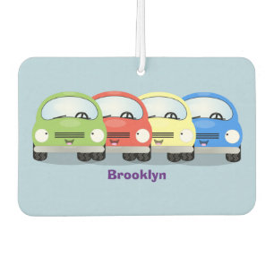 Cute kawaii cars cartoon illustration car air freshener