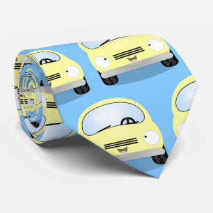 Cute kawaii cars cartoon illustration tie