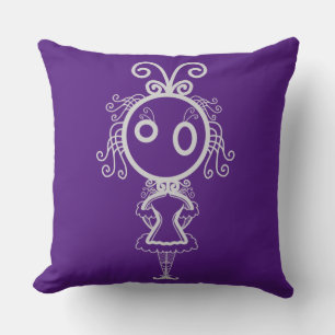 Cute Kawaii Cartoon Girl Cushion
