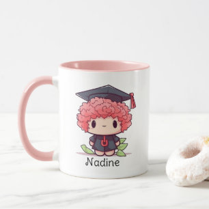 Cute Kawaii Cartoon Personalised Graduation Mug