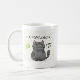 Cute Kawaii Cat Aesthetic Print Coffee Mug
