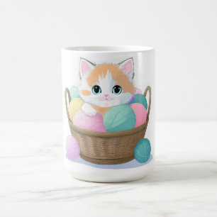 Cute kawaii cat coffee mug