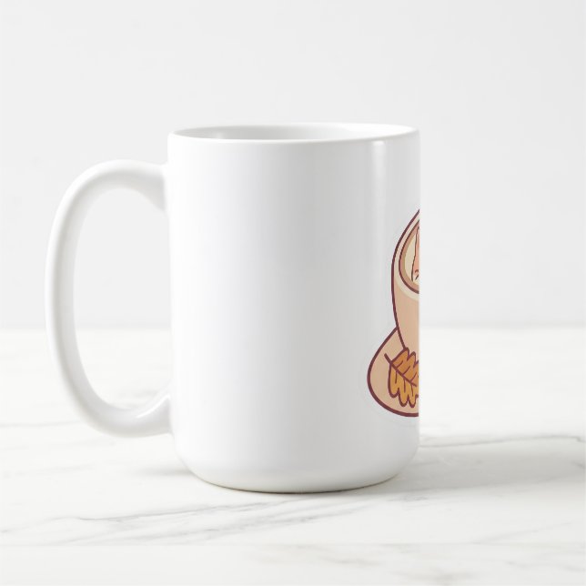 Cute Kawaii Cat Coffee Mug  (Left)