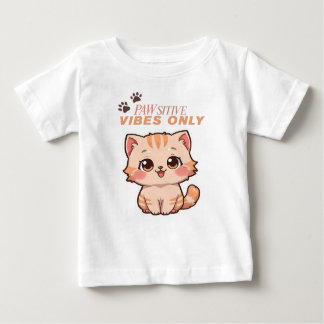 Cute Kawaii Cat Design_Baby Shirts