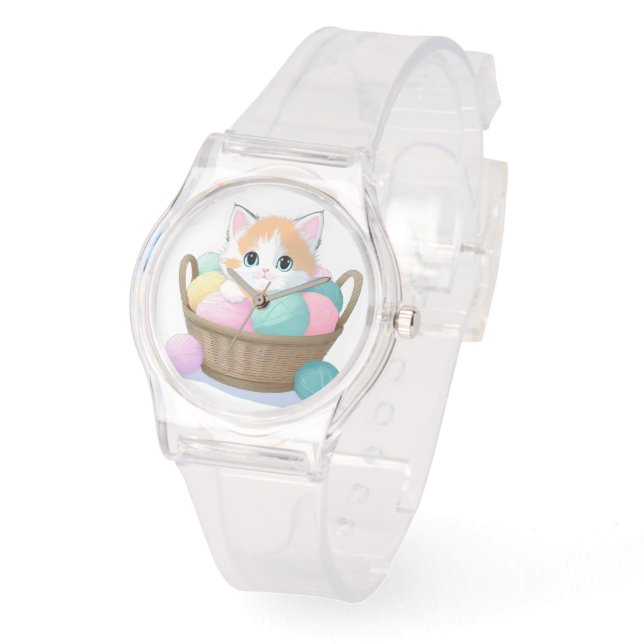 Cute kawaii cat  eWatch Watch (Angle)