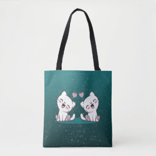 CUTE KAWAII CAT TOTE BAG