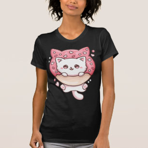 Cute Kawaii Cats Donut Anime Lover Otaku Fun Cats  T-Shirt