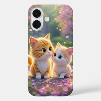 Cute Kawaii Cats in Cherry Blossom Phone Case