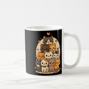 Cute Kawaii Cats Neko Funny Kitten Cat Lover Carto Coffee Mug