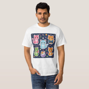 Cute Kawaii Cats Neko Funny Kitten Cat Lover Gift T-Shirt