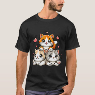Cute kawaii cats neko funny kitten cat lover giftC T-Shirt