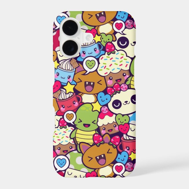 Cute Kawaii Characters Case-Mate iPhone (Back)