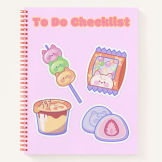 Cute Kawaii Checklist 💗✨ Notebook