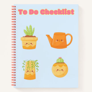 Cute Kawaii Checklist 💗✨💛🍓 Notebook