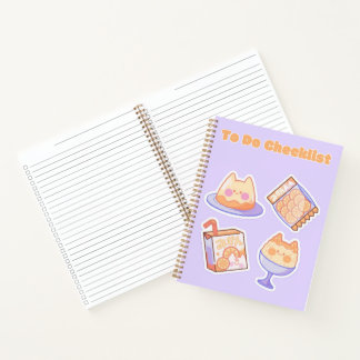 Cute Kawaii Checklist 💗✨💛🍓 Notebook