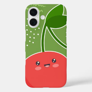 Cute Kawaii Cherry iPhone 16 Case