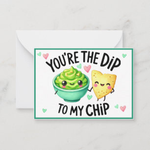 Cute Kawaii Chips and Dip Card