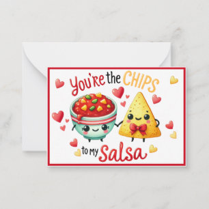 Cute Kawaii Chips and Salsa Card