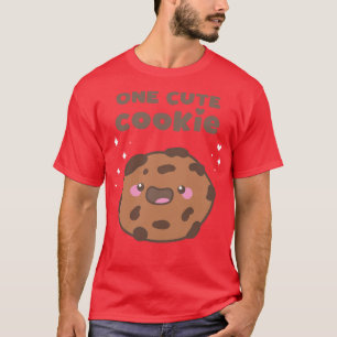 Cute Kawaii Chocolate Chip Cookie Pun Design T-Shirt