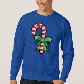 Cute Kawaii Christmas Candy Cane Mens Jumper Sweatshirt