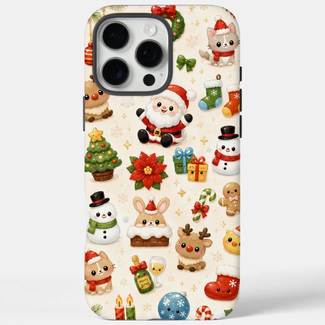 Cute Kawaii Christmas Case-Mate iPhone Case (Back)