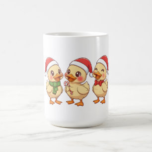 Cute Kawaii Christmas Ducks   Festive Holiday  Coffee Mug