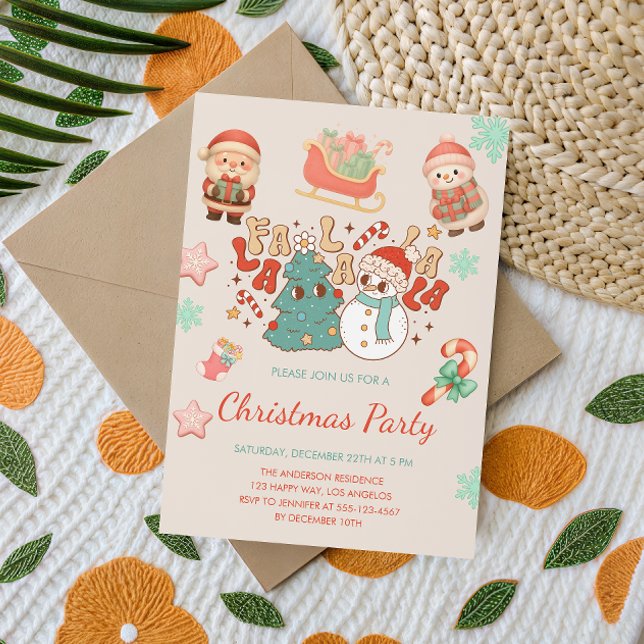 Cute Kawaii Christmas Party Invitation             (Creator Uploaded)