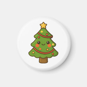 Cute Kawaii Christmas Tree Magnet