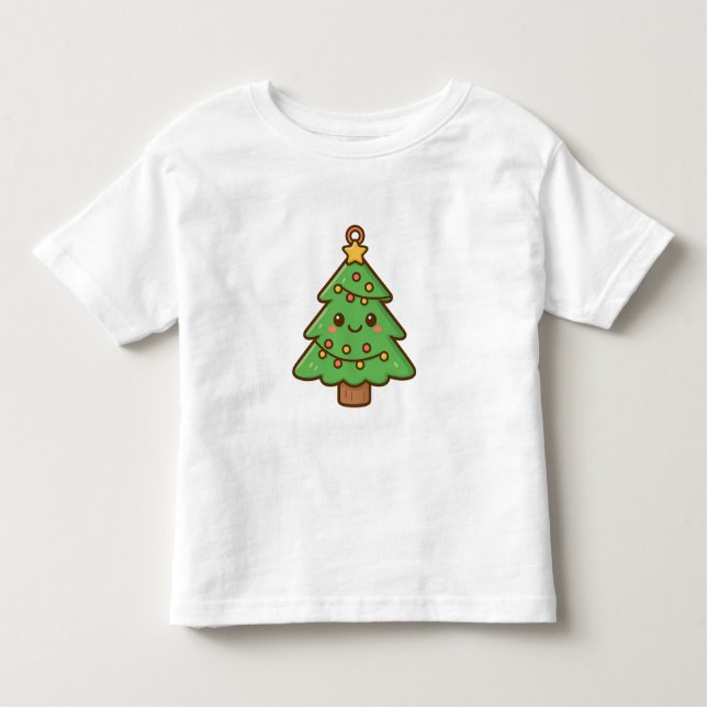 Cute Kawaii Christmas Tree Shirt • Cute Holiday Gi (Front)