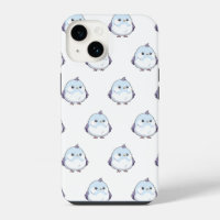 Cute Kawaii Chubby Bird Cartoon - Adorable Pastel 