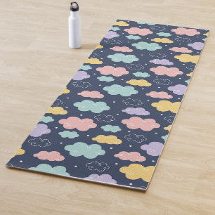 Cute Kawaii Cloud Pattern Yoga Mat