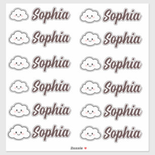 Cute Kawaii Cloud Personalised Name